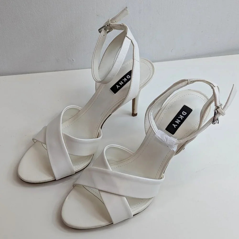 New DKNY WOMENS IVY PEEP TOE CASUAL Size 9